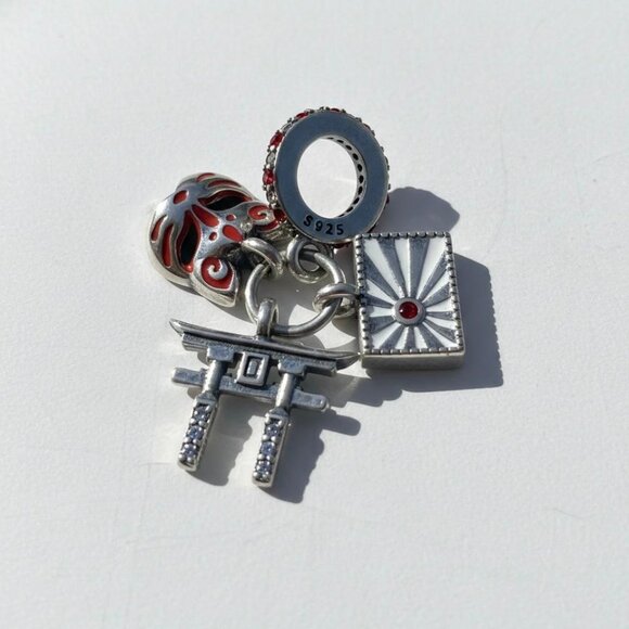 Jewelry - 925 Sterling Silver Japanese Fox Face Charm